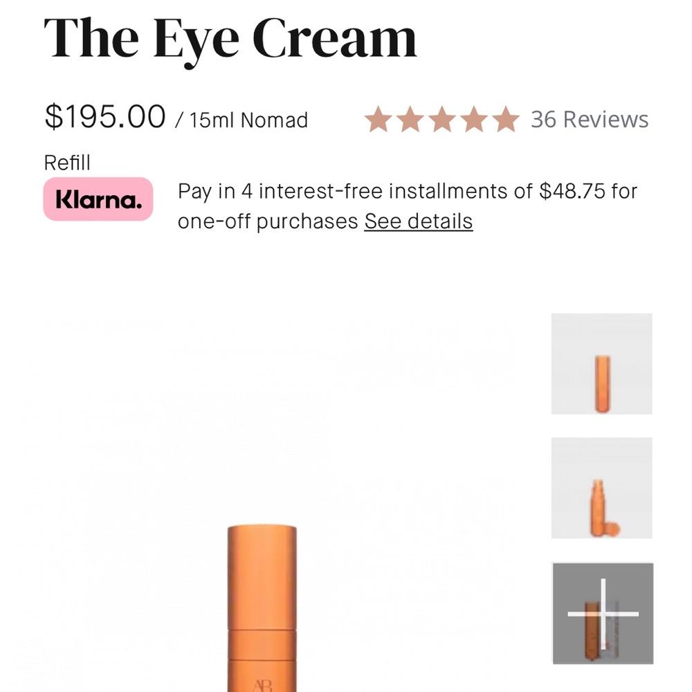 Augustinus Bader The Eye Cream refill - New, Unopened!